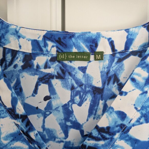 {tl} the letter blue patterned maxi dress - Picture 3 of 6